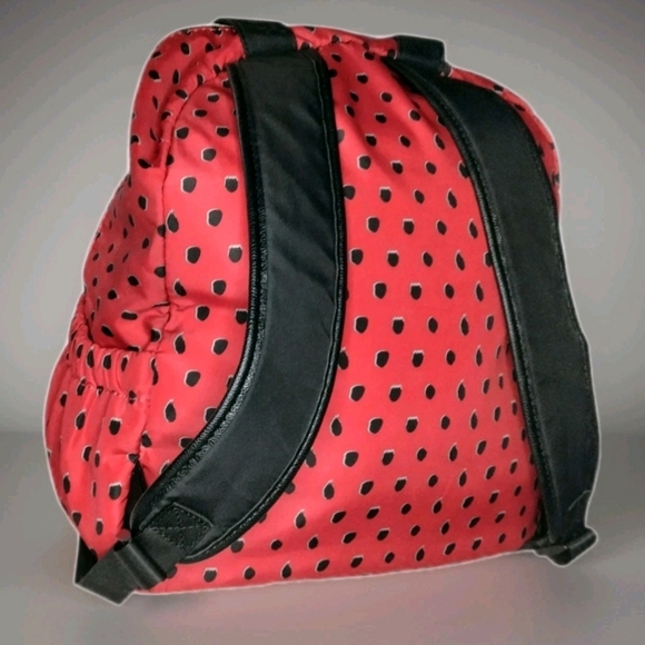 Red Heart-Patterned Backpack - Picture 4 of 5
